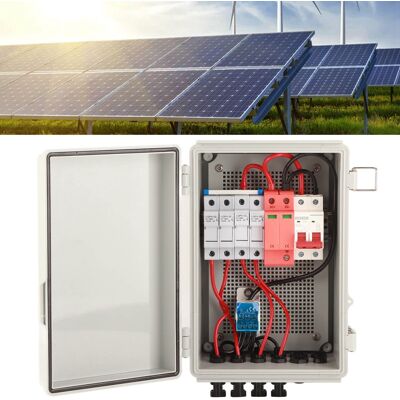 JUTE 4-strängige 500-v-dc-photovoltaik-anschlussdose Mit 15-a-sicherung, 63-a-dc-leistungsschalter, Überspannungsschutz Und Solaranschluss. Schutzart Ip66. Geeignet Für Netzgekoppelte Und Netzunabhängige P JUTE 4-strängige 500-v-dc-photovoltaik-anschlussdose Mit 15-a-sicherung, 63-a-dc-leistungsschalter, Überspannungsschutz Und Solaranschluss. Schutzart Ip66. Geeignet Für Netzgekoppelte Und Netzunabhängige P