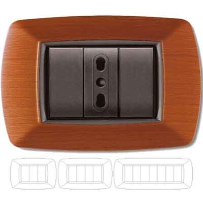 IDROWEB Abdeckplatte Für Lichtschalter Heller Holz 'mylife' 4 Module IDROWEB Abdeckplatte Für Lichtschalter Heller Holz 'mylife' 4 Module