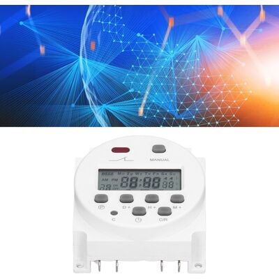 JUTE Cn101a 16a Digitaler Elektronischer Timer, Programmierbares Lcd-relais, 220–240 V Wechselstrom JUTE Cn101a 16a Digitaler Elektronischer Timer, Programmierbares Lcd-relais, 220–240 V Wechselstrom