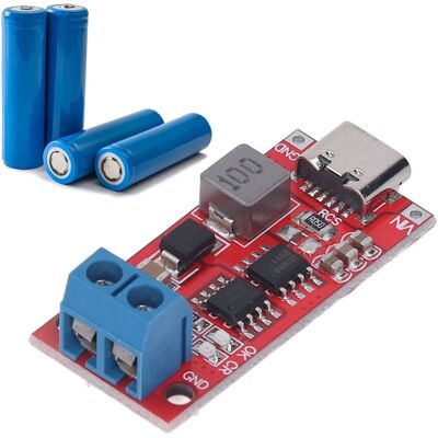 JUTE Dc3-6v 3s Aufwärtswandler, Lademodul Für 18650 Lithium-polymer-akkus, Typ-c-schnittstelle, 2a JUTE Dc3-6v 3s Aufwärtswandler, Lademodul Für 18650 Lithium-polymer-akkus, Typ-c-schnittstelle, 2a