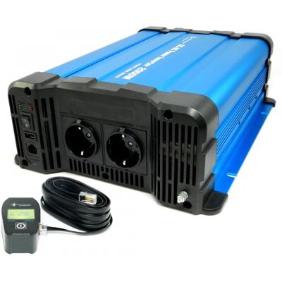 SOLARTRONICS Spannungswandler Fs2000dr 24v 2000 Watt Reiner Sinus Blau Inverter Fernbedienung Optional Mit Kabelfernbedienung Crd80 SOLARTRONICS Spannungswandler Fs2000dr 24v 2000 Watt Reiner Sinus Blau Inverter Fernbedienung Optional Mit Kabelfernbedienung Crd80
