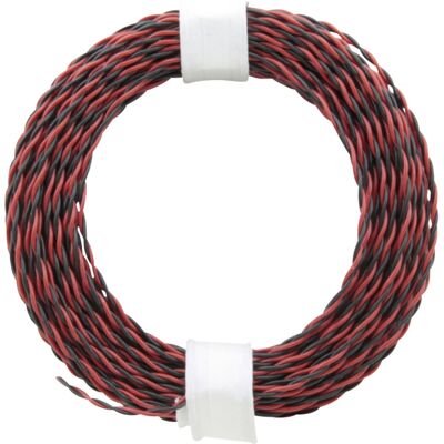 Donau Elektronik 210-10 Röd/Schwarz Flexibles Flachkabel - Elektrischer Kabel Donau Elektronik 210-10 Röd/Schwarz Flexibles Flachkabel - Elektrischer Kabel