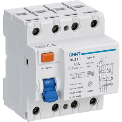 Chint 782000 Fehlerstromschutzschalter 63A 30mA Typ B - Elektrosicherheitsgerät Chint 782000 Fehlerstromschutzschalter 63A 30mA Typ B - Elektrosicherheitsgerät