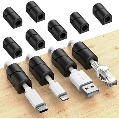 TRUVO Packung Mit 20 Kabelbindern, Kabelmanagement-clips, Selbstklebend TRUVO Packung Mit 20 Kabelbindern, Kabelmanagement-clips, Selbstklebend