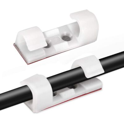 GROOFOO 30 Wandclips Und Kabelbinder, Selbstklebende Kabelclips, Kabelmanagement, Selbstklebender Kabelorganizer Für Tv/ladegerät/auto/pc/büro GROOFOO 30 Wandclips Und Kabelbinder, Selbstklebende Kabelclips, Kabelmanagement, Selbstklebender Kabelorganizer Für Tv/ladegerät/auto/pc/büro