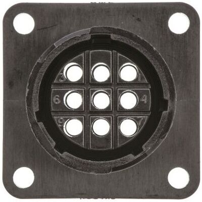 Te Connectivity - Te Konnektivität 452-6613 Panel Mount 9 Way Crimp Connector - Schwarz Te Connectivity - Te Konnektivität 452-6613 Panel Mount 9 Way Crimp Connector - Schwarz