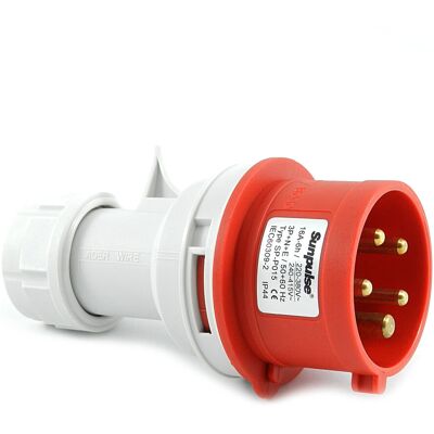 SOLARTRONICS 91292 Cee Starkstrom Kupplung Stecker 16a 230v - 400v 5-polig Männlich Ip44 SOLARTRONICS 91292 Cee Starkstrom Kupplung Stecker 16a 230v - 400v 5-polig Männlich Ip44