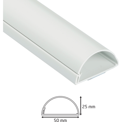 D-line - Design Kabelkanal 50x25mm Weiß 1,5 M, Selbstklebend Leitungs- & Strebenkanäle D-line - Design Kabelkanal 50x25mm Weiß 1,5 M, Selbstklebend Leitungs- & Strebenkanäle