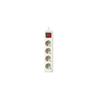 SILVER ELECTRONICS Mehrfachsockel 4 Steckdosen Schalterkabel 1,5m Schwarz SILVER ELECTRONICS Mehrfachsockel 4 Steckdosen Schalterkabel 1,5m Schwarz