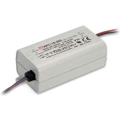 Mean Well - Apc-16-350 Led-treiber Konstantstrom 16 W 0.35 A 12 - 48 V/dc Nicht Dimmbar, Überlastschu Mean Well - Apc-16-350 Led-treiber Konstantstrom 16 W 0.35 A 12 - 48 V/dc Nicht Dimmbar, Überlastschu
