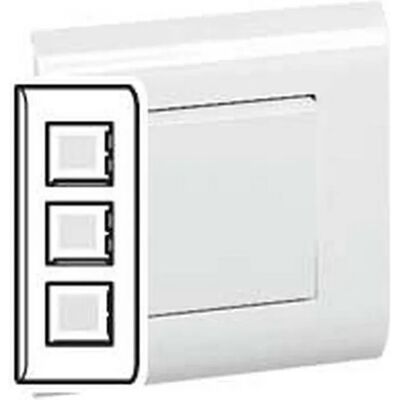 Abdeckplatte Legrand 075023 Abgerundete Kanten Clipmontage Abdeckplatte Legrand 075023 Abgerundete Kanten Clipmontage