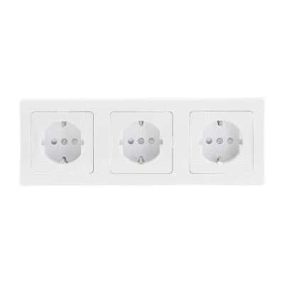 CHILITEC Delphi 3-fach Steckdose Unterputz, Weiß CHILITEC Delphi 3-fach Steckdose Unterputz, Weiß