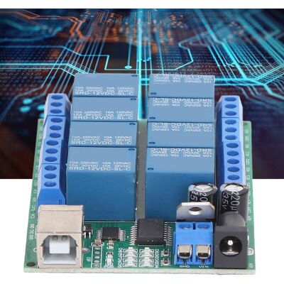 JUTE Multifunktionaler Usb-controller, 8-kanal-uart-schnittstelle, Relais, Speicherprogrammierbare Steuerung (sps), Motor, Led, Computerfernsteuerungsmodul, 12 V Dc JUTE Multifunktionaler Usb-controller, 8-kanal-uart-schnittstelle, Relais, Speicherprogrammierbare Steuerung (sps), Motor, Led, Computerfernsteuerungsmodul, 12 V Dc