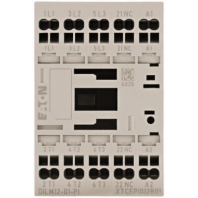 Eaton DILM12-01(24V#199248) Kontaktor - 3-polig, 24V DC, 5,5 kW Eaton DILM12-01(24V#199248) Kontaktor - 3-polig, 24V DC, 5,5 kW