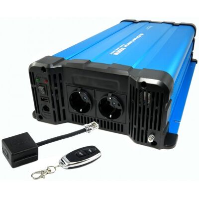 SOLARTRONICS Spannungswandler Fs3000dr 24v Zu 230v 3000 Watt Reiner Sinus Blau Fernbedienung Optional Mit Funkfernbedienung Crw88 SOLARTRONICS Spannungswandler Fs3000dr 24v Zu 230v 3000 Watt Reiner Sinus Blau Fernbedienung Optional Mit Funkfernbedienung Crw88
