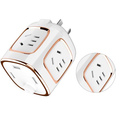 JUTE Yadiao Steckdosenleiste Mit Usb-anschluss, Multifunktionaler Usb-konverter Für Zuhause, Flacher Usb-konverter JUTE Yadiao Steckdosenleiste Mit Usb-anschluss, Multifunktionaler Usb-konverter Für Zuhause, Flacher Usb-konverter