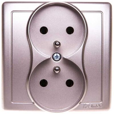 OEM Simon Basic Doppelsteckdose Mit/ohne 16a Ip20 Satiniert Metallisiert Bmgz2/29 OEM Simon Basic Doppelsteckdose Mit/ohne 16a Ip20 Satiniert Metallisiert Bmgz2/29