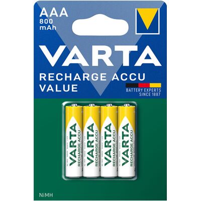 Varta 56613101404 Wiederaufladbarer Akku - AA, 800mAh, Blau/Grün Varta 56613101404 Wiederaufladbarer Akku - AA, 800mAh, Blau/Grün