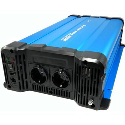 SOLARTRONICS Spannungswandler Fs3000dr 24v Zu 230v 3000 Watt Reiner Sinus Blau Fernbedienung Optional Ohne Fernbedienung SOLARTRONICS Spannungswandler Fs3000dr 24v Zu 230v 3000 Watt Reiner Sinus Blau Fernbedienung Optional Ohne Fernbedienung