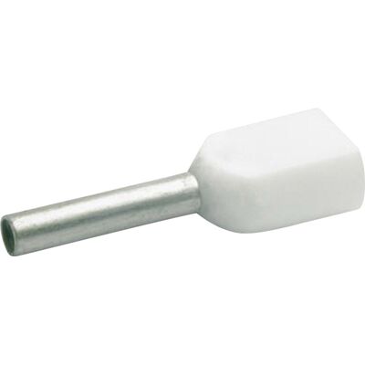 Klauke 8698 Kupfer Doppel-Endhülse - 2x0,5mm, Weiß Klauke 8698 Kupfer Doppel-Endhülse - 2x0,5mm, Weiß