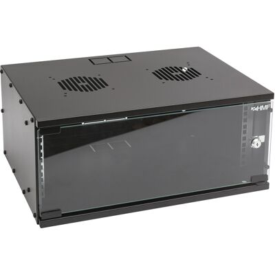 65704-02 Serverschrank 19 Zoll, 4 He, Netzwerkschrank, Unmontiert, 51 X 40 X 22,5 Cm, Schwarz - Hmf 65704-02 Serverschrank 19 Zoll, 4 He, Netzwerkschrank, Unmontiert, 51 X 40 X 22,5 Cm, Schwarz - Hmf