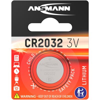 Ansmann CR2032 Lithium Knopfzellen Tan - Batterietyp Ansmann CR2032 Lithium Knopfzellen Tan - Batterietyp