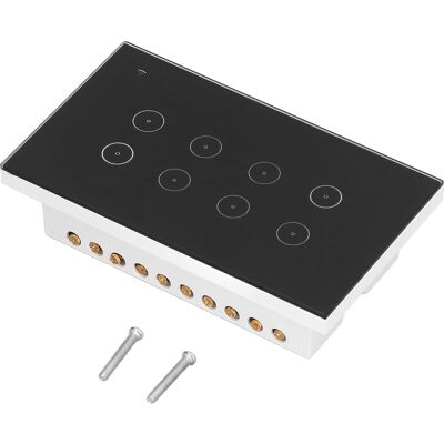 HEAT 8-fach Smart-schalter Mit Wlan-wandsteuerung Und Touch-funktion Für Wohnungen, 95–250 V/ac HEAT 8-fach Smart-schalter Mit Wlan-wandsteuerung Und Touch-funktion Für Wohnungen, 95–250 V/ac