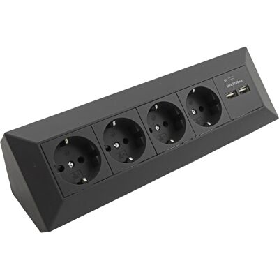 Chilitec - 4-fach Steckdosenblock 2x USB - Power strip Chilitec - 4-fach Steckdosenblock 2x USB - Power strip