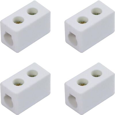 TEHTUY Einseitiger Keramik-klemmenblock, 30a 250v Hochtemperatur-porzellankeramik-steckverbinder Mit 6mm Eintrittsöffnung Für Elektrische Kabel Und Verschiedene Verdrahtungssituationen (4 Stück) TEHTUY Einseitiger Keramik-klemmenblock, 30a 250v Hochtemperatur-porzellankeramik-steckverbinder Mit 6mm Eintrittsöffnung Für Elektrische Kabel Und Verschiedene Verdrahtungssituationen (4 Stück)