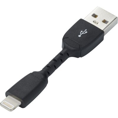 Apple iPad/iPhone/iPod Lightning Kabel - 0,05m Schwarz Apple iPad/iPhone/iPod Lightning Kabel - 0,05m Schwarz
