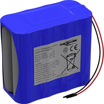 Ansmann - 4s2p Akkupack 8x 18650 Kabel Li-ion 14.4 V 7000 Mah Ansmann - 4s2p Akkupack 8x 18650 Kabel Li-ion 14.4 V 7000 Mah