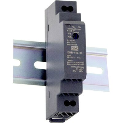 Mean Well - Ddr-15l-5 Hutschienen-dc/dc-wandler (din-rail) 5 V/dc 3 A 15 W Anzahl Ausgänge:1 X Inhal Mean Well - Ddr-15l-5 Hutschienen-dc/dc-wandler (din-rail) 5 V/dc 3 A 15 W Anzahl Ausgänge:1 X Inhal
