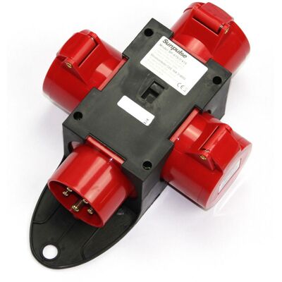 SOLARTRONICS Adapter Stromverteiler Cee 16a 3 X 400v - Baustromverteiler Verteiler SOLARTRONICS Adapter Stromverteiler Cee 16a 3 X 400v - Baustromverteiler Verteiler