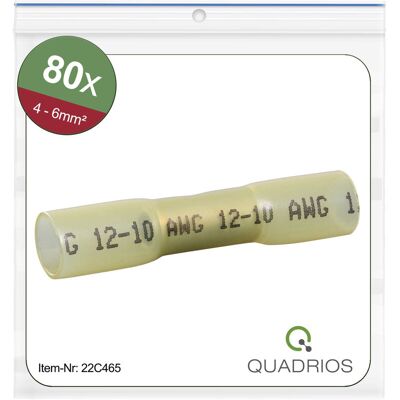 Quadrios Gelb 22C465 Isolierverbinder-Set - Elektronikzubehör Quadrios Gelb 22C465 Isolierverbinder-Set - Elektronikzubehör