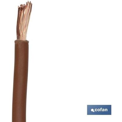 Cofan 100m Brauner H07V-K Kabel - Flexibles Elektrokabel Cofan 100m Brauner H07V-K Kabel - Flexibles Elektrokabel