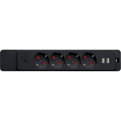 ROSI - RS8412UN - 4 Schuko - 2 USB - Steckdosenleiste ROSI - RS8412UN - 4 Schuko - 2 USB - Steckdosenleiste