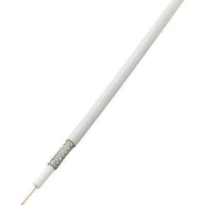 Tru Components - 1567172 Koaxialkabel Außen-durchmesser: 6.80 Mm Rg6 /u 75 Ω 85 Db Weiß 100 M Tru Components - 1567172 Koaxialkabel Außen-durchmesser: 6.80 Mm Rg6 /u 75 Ω 85 Db Weiß 100 M