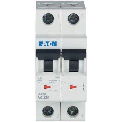 Eaton 2A 2p Leitungsschutzschalter - Schutzgerät Eaton 2A 2p Leitungsschutzschalter - Schutzgerät