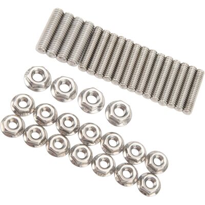 JUTE 18-teiliger Ölwannen-stehbolzensatz Aus Edelstahl Für Chevy Sbc 283, 327, 350 Und 400 Small Block Motoren JUTE 18-teiliger Ölwannen-stehbolzensatz Aus Edelstahl Für Chevy Sbc 283, 327, 350 Und 400 Small Block Motoren
