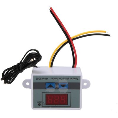 JUTE Digitaler Temperaturregler Hw-w3001 Mit Wasserdichter 24-v-sonde Temperaturregelbereich: -50 °c Bis 110 °c JUTE Digitaler Temperaturregler Hw-w3001 Mit Wasserdichter 24-v-sonde Temperaturregelbereich: -50 °c Bis 110 °c