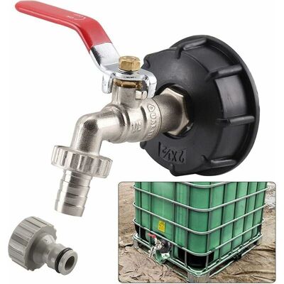 OEM Ibc-ablaufadapter – Messing-gartenhahnanschluss – 12,7 Mm Flexibler Anschluss – Für 1000-liter-tanks OEM Ibc-ablaufadapter – Messing-gartenhahnanschluss – 12,7 Mm Flexibler Anschluss – Für 1000-liter-tanks