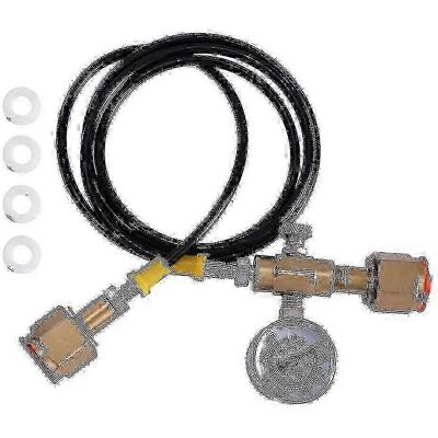 OEM Ladeadapter Für Argon-/co₂-füllstation Für Kleine Schweißflaschen, Mit 1,5 M Flexiblem Schlauch, 250 Bar, Ausführung C OEM Ladeadapter Für Argon-/co₂-füllstation Für Kleine Schweißflaschen, Mit 1,5 M Flexiblem Schlauch, 250 Bar, Ausführung C
