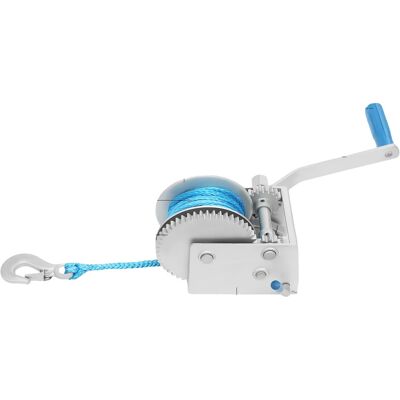 OEM Manuelle Seilwinde, 4500 Lbs Zugkraft, Verriegelungsmechanismus, Weiss OEM Manuelle Seilwinde, 4500 Lbs Zugkraft, Verriegelungsmechanismus, Weiss