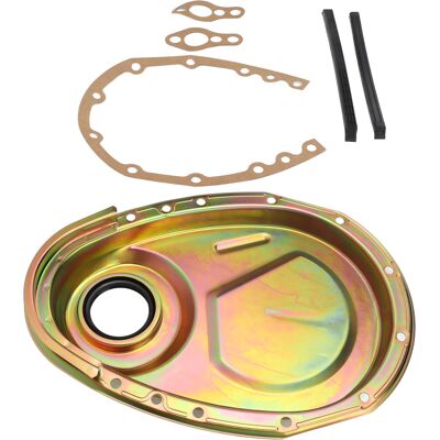 HEAT Steuergehäusedichtungssatz Mit Metallschrauben Für Sbc 283, 327, 305, 350, 383 Und 400 Motoren, Verzinkt HEAT Steuergehäusedichtungssatz Mit Metallschrauben Für Sbc 283, 327, 305, 350, 383 Und 400 Motoren, Verzinkt