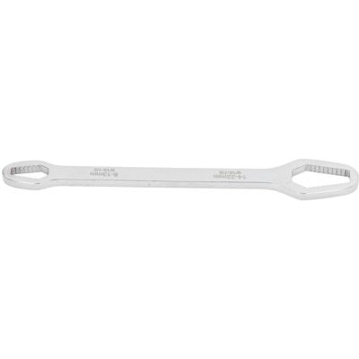 HEAT Multifunktions-doppelschraubenschlüssel, Arbeitssparendes Reparaturwerkzeug Aus Stahl, 8 Mm Durchmesser, 270 Mm Länge, 250 G, Weiß, Verdickt, Hochglanzverchromt HEAT Multifunktions-doppelschraubenschlüssel, Arbeitssparendes Reparaturwerkzeug Aus Stahl, 8 Mm Durchmesser, 270 Mm Länge, 250 G, Weiß, Verdickt, Hochglanzverchromt