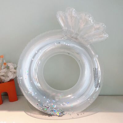 HEAT Aufblasbarer Kinderschwimmring, Transparenter Glitzerring, Dickwandig, Tragkraft Bis 35 Kg (44,1 Bis 77,2 Lb). HEAT Aufblasbarer Kinderschwimmring, Transparenter Glitzerring, Dickwandig, Tragkraft Bis 35 Kg (44,1 Bis 77,2 Lb).