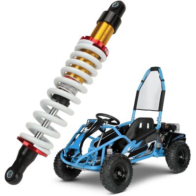 JUTE Stoßdämpfer Mit Einem Mittenabstand Von 380 Mm, Einstellbarer Dämpfung Und Hochleistungsfedern Mit 10 Mm Durchmesser, Geeignet Für Motorräder, Geländemotorräder, Quads Und Karts Von 90 Bis 250 Cm³. JUTE Stoßdämpfer Mit Einem Mittenabstand Von 380 Mm, Einstellbarer Dämpfung Und Hochleistungsfedern Mit 10 Mm Durchmesser, Geeignet Für Motorräder, Geländemotorräder, Quads Und Karts Von 90 Bis 250 Cm³.