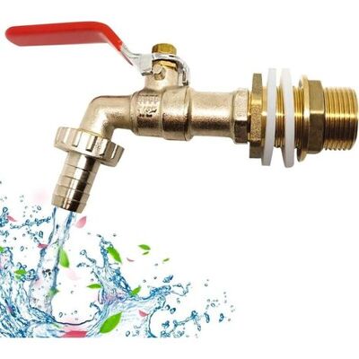 OEM 1000-liter-tankhahn, Regenwassernutzungshahn, 1/2" (13 Mm) Tankadapter, Ibc-ablauftankadapter Für Hahn, Messinghahn Für Ibc (1 Stück) OEM 1000-liter-tankhahn, Regenwassernutzungshahn, 1/2" (13 Mm) Tankadapter, Ibc-ablauftankadapter Für Hahn, Messinghahn Für Ibc (1 Stück)