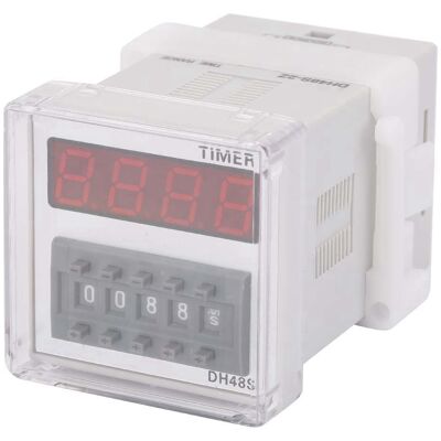 JUTE Belme Dh48s-2z 220v Ac Digitales Zeitverzögerungsrelais, 0,01s - 9999h JUTE Belme Dh48s-2z 220v Ac Digitales Zeitverzögerungsrelais, 0,01s - 9999h