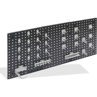 Adb - Werkzeugwand Lochwand 1177x456mm Anthrazitgrau Ral 7016 Mit 28tlg Hakenset Adb - Werkzeugwand Lochwand 1177x456mm Anthrazitgrau Ral 7016 Mit 28tlg Hakenset